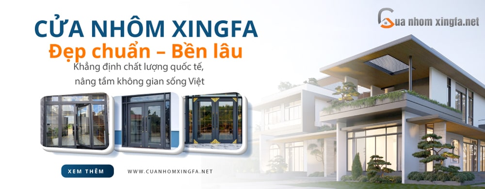 banner cửa nhôm xingfa
